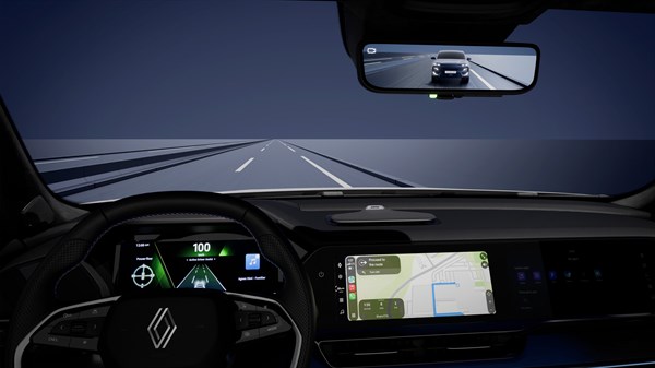 Renault Filante - smart rear view mirror